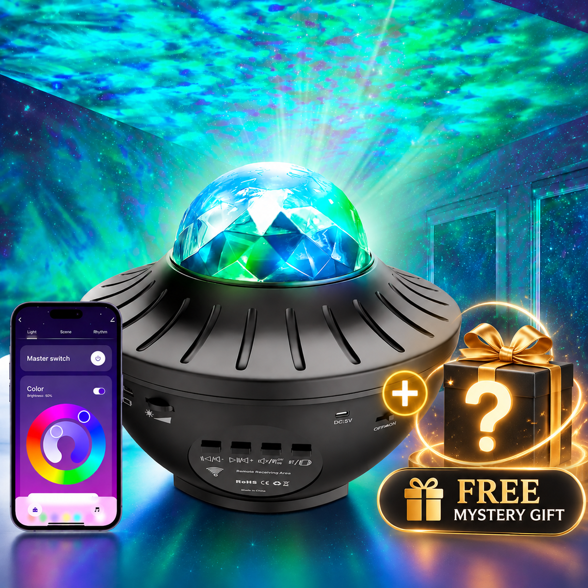 Galaxy Light Projector (Premium Version) + Free Mystery Gift