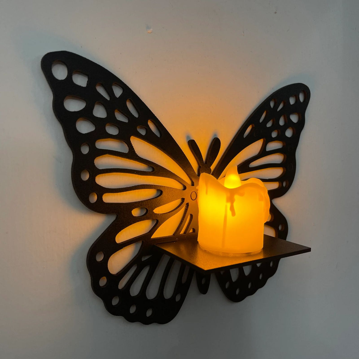 3 Pcs Butterfly Frame Shelf Wall Art