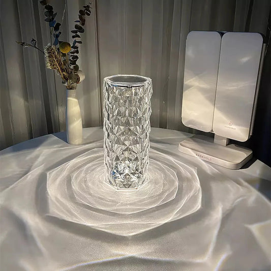 Diamond Rose Crystal USB Lamp