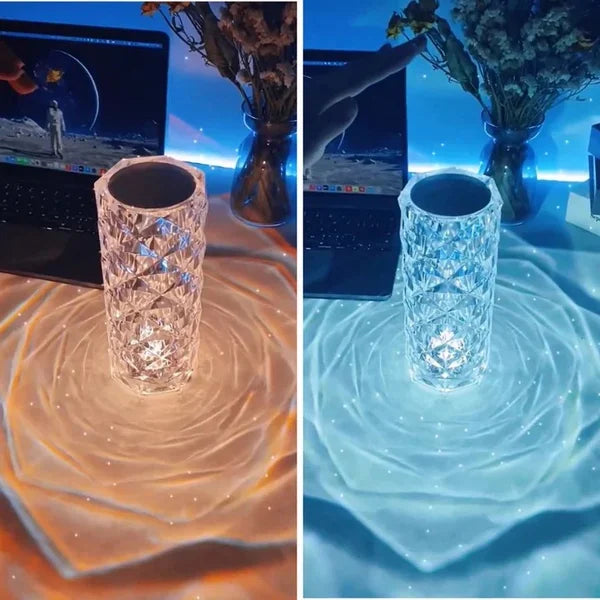 Diamond Rose Crystal USB Lamp