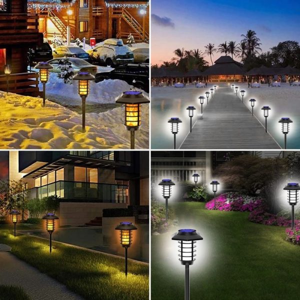 2 In 1 Solar Flame Lamp
