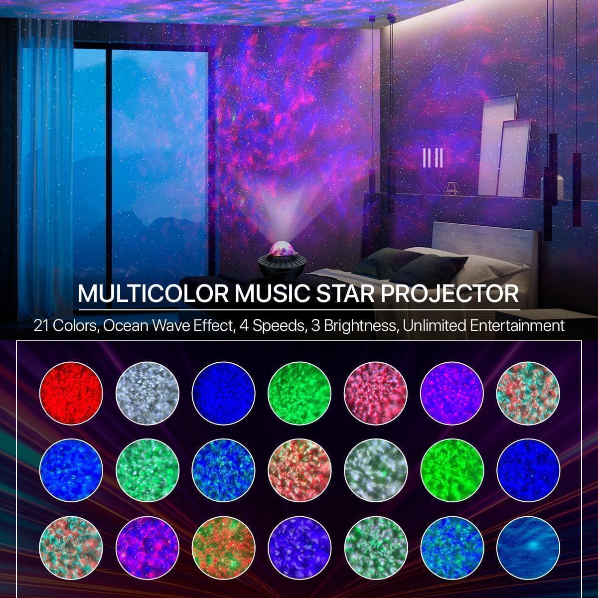 Galaxy Light Projector (Premium Version) + Free Mystery Gift