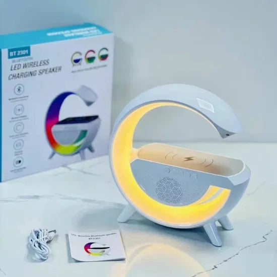 G Shaped Bluetooth Speaker with 15W Wireless Charging