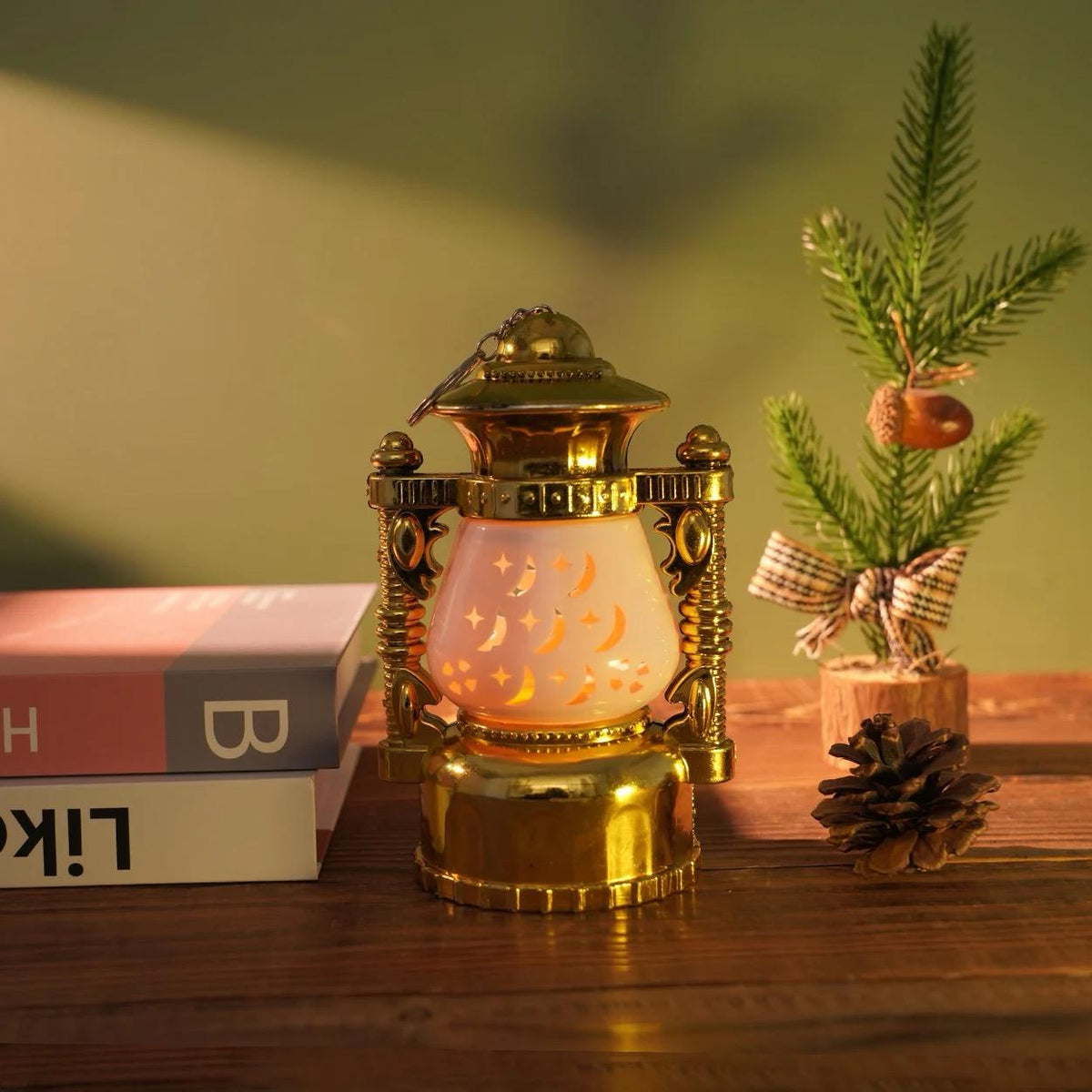 Set of 2 Led Ramadan Cute Lantern Keychains