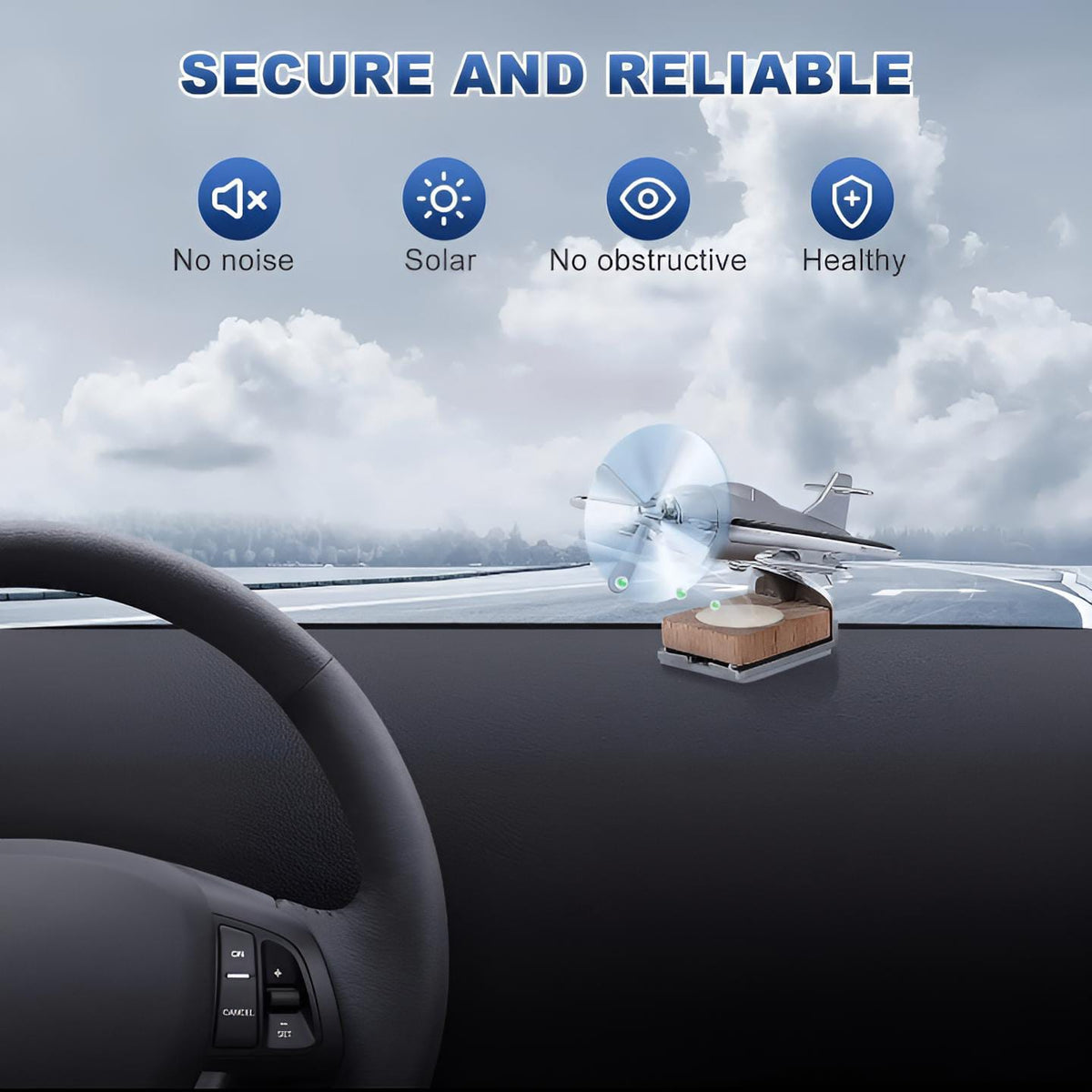 Solar Aeroplane Car Air Freshener