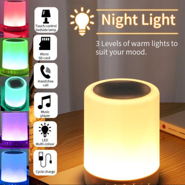 Portable Touch Lamp with Bluetooth Speaker